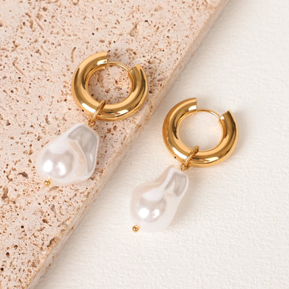 Elegant Water Droplet Hoops