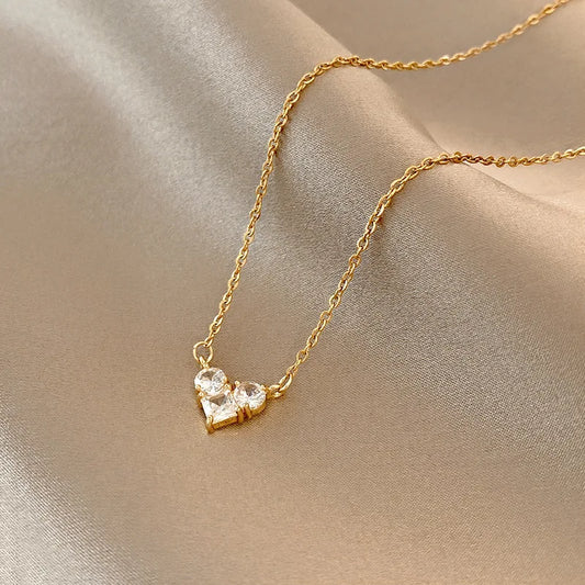 French Romantic Heart Necklace