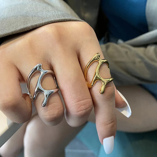 Vintage Liquid Lava Rings