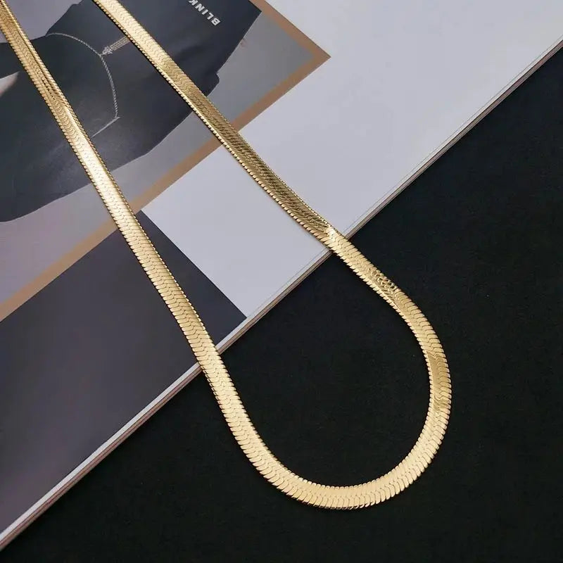 Luxury Flat Chain Necklace