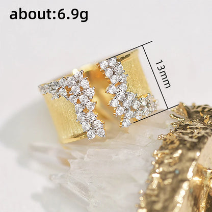 Luxury Gold Zirconia Ring