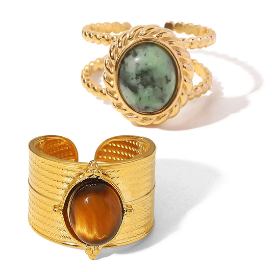 Turquoise / Tiger Eye Ring