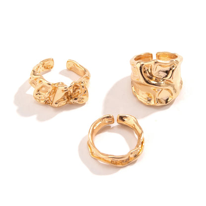 Gothic Gold Ring Set