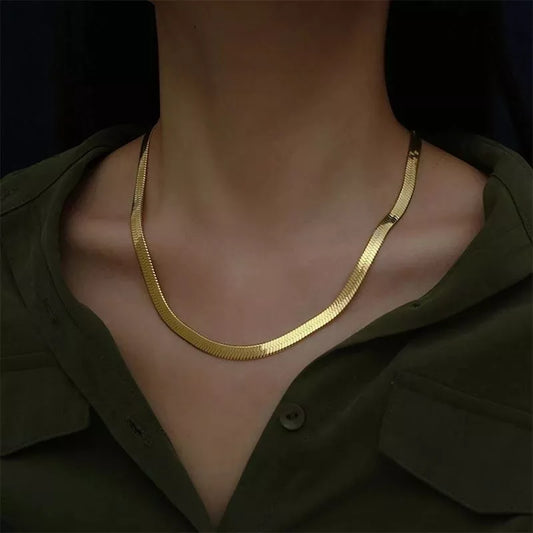 Luxury Flat Chain Necklace