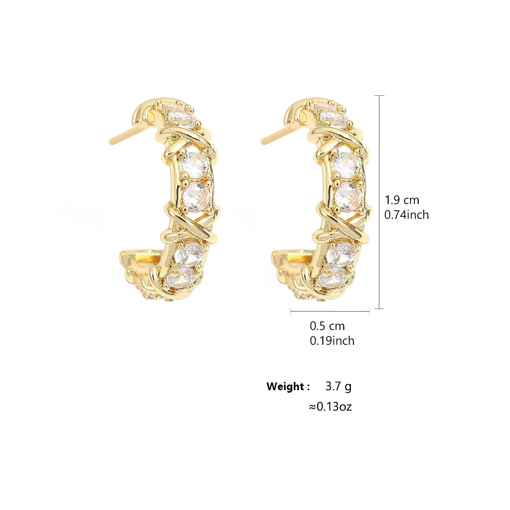 Vintage CC Hoop Earrings