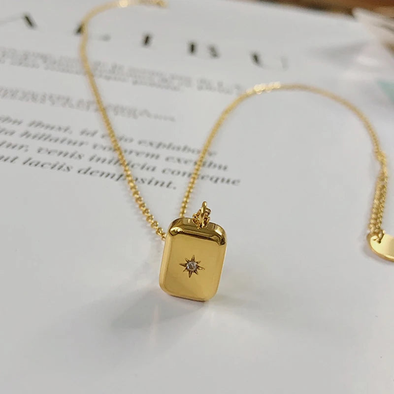 Celestial Elegance Geometric Necklace