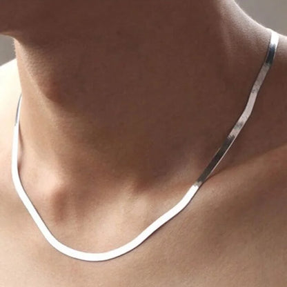 Luxury Flat Chain Necklace